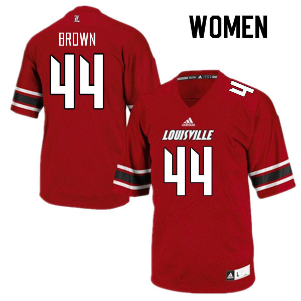 Women #44 Selah Brown Louisville Cardinals College Football Jerseys Sale-Red - Click Image to Close